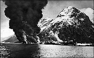 Åndalsnes bombes i aprildagene 1940
